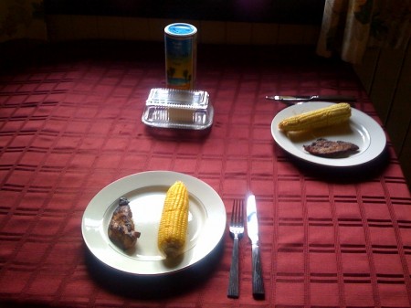 Pork chops & corn