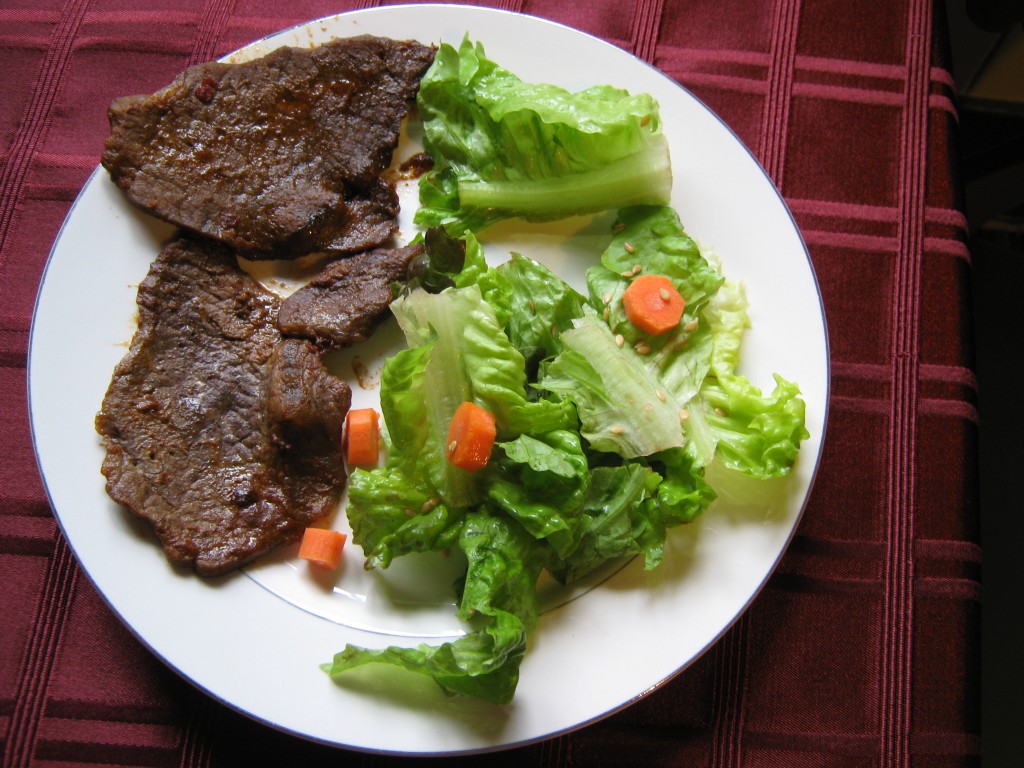 Steak & salad