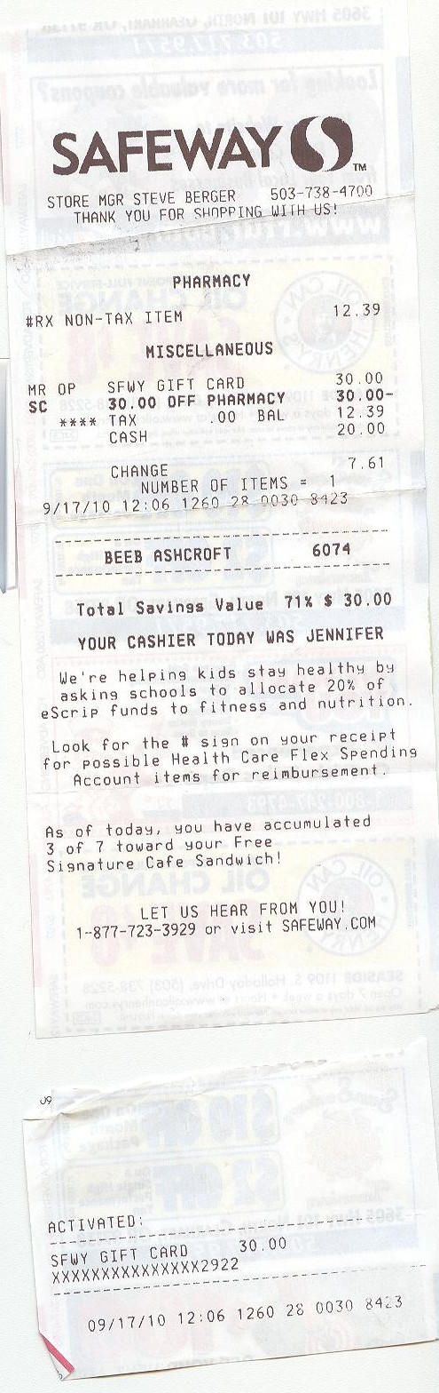 Receipt Receipt