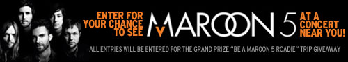 I won tickets to see Maroon 5! I won tickets to see Maroon 5!