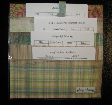 Pocket Full of Posies Meal Planner Pocket Full of Posies Meal Planner