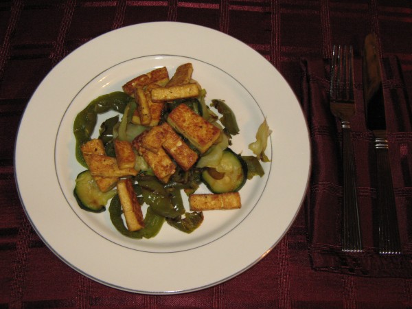 Tofu stir fry