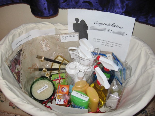 Wedding gift basket