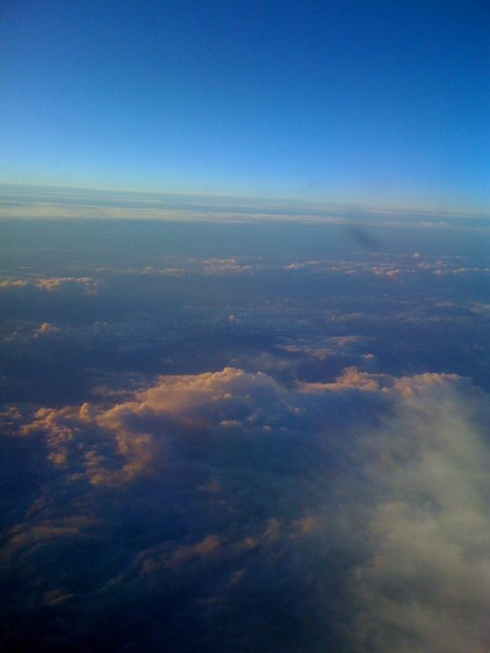 The view from the plane window