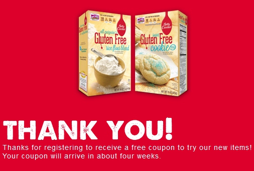 Betty Crocker Gluten Free Cookie Coupon